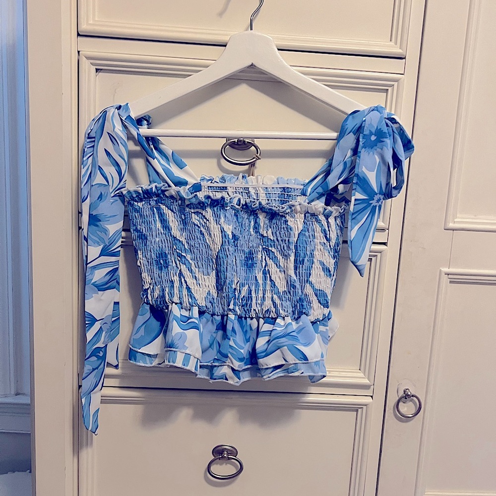 Shein cropped blouse